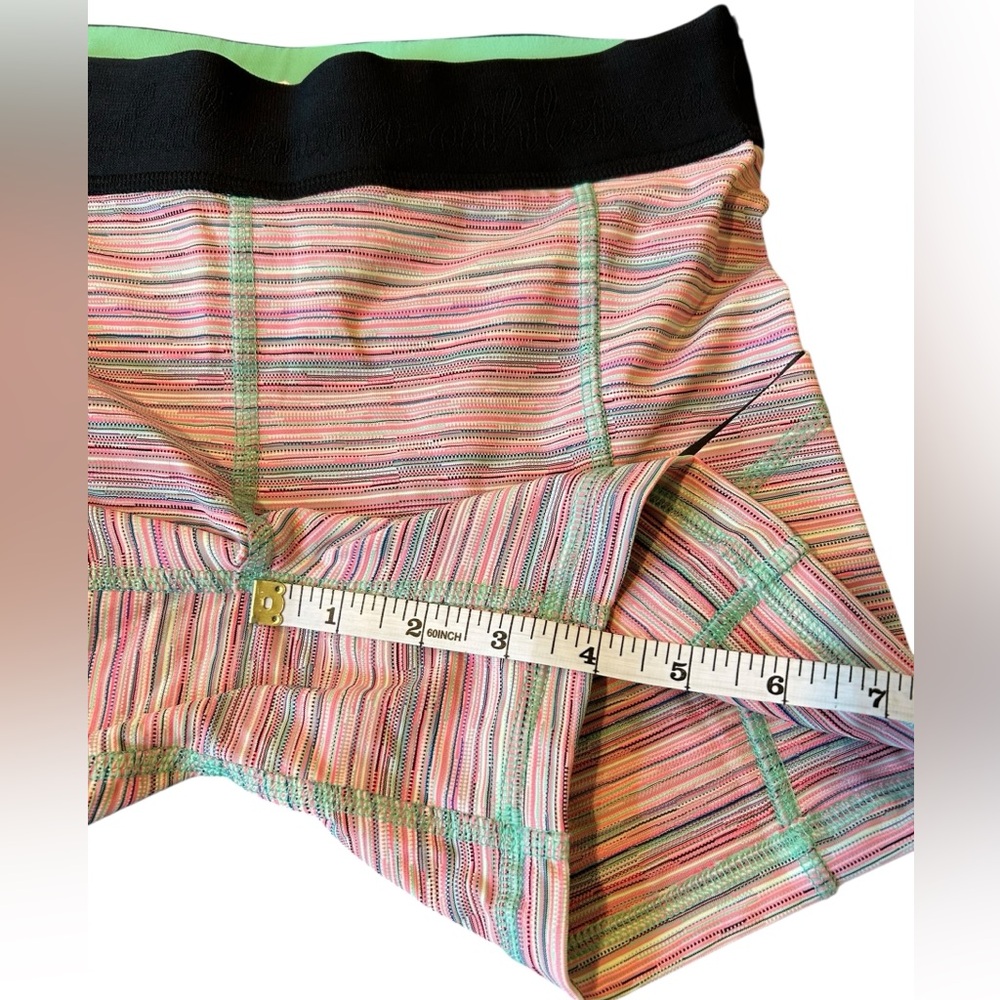 Lululemon What The Sport Short Pink Blue Stripe 6 - Picture 13 of 13